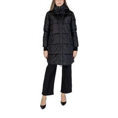 Cleré Black Polyester Jackets & Coat - IT40|S