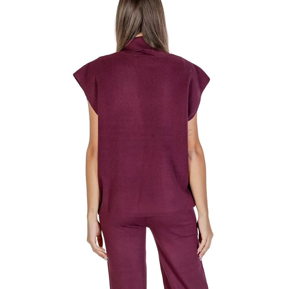 Cleré Purple Viscose Turtleneck - IT42|M