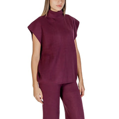 Cleré Purple Viscose Turtleneck - IT42|M