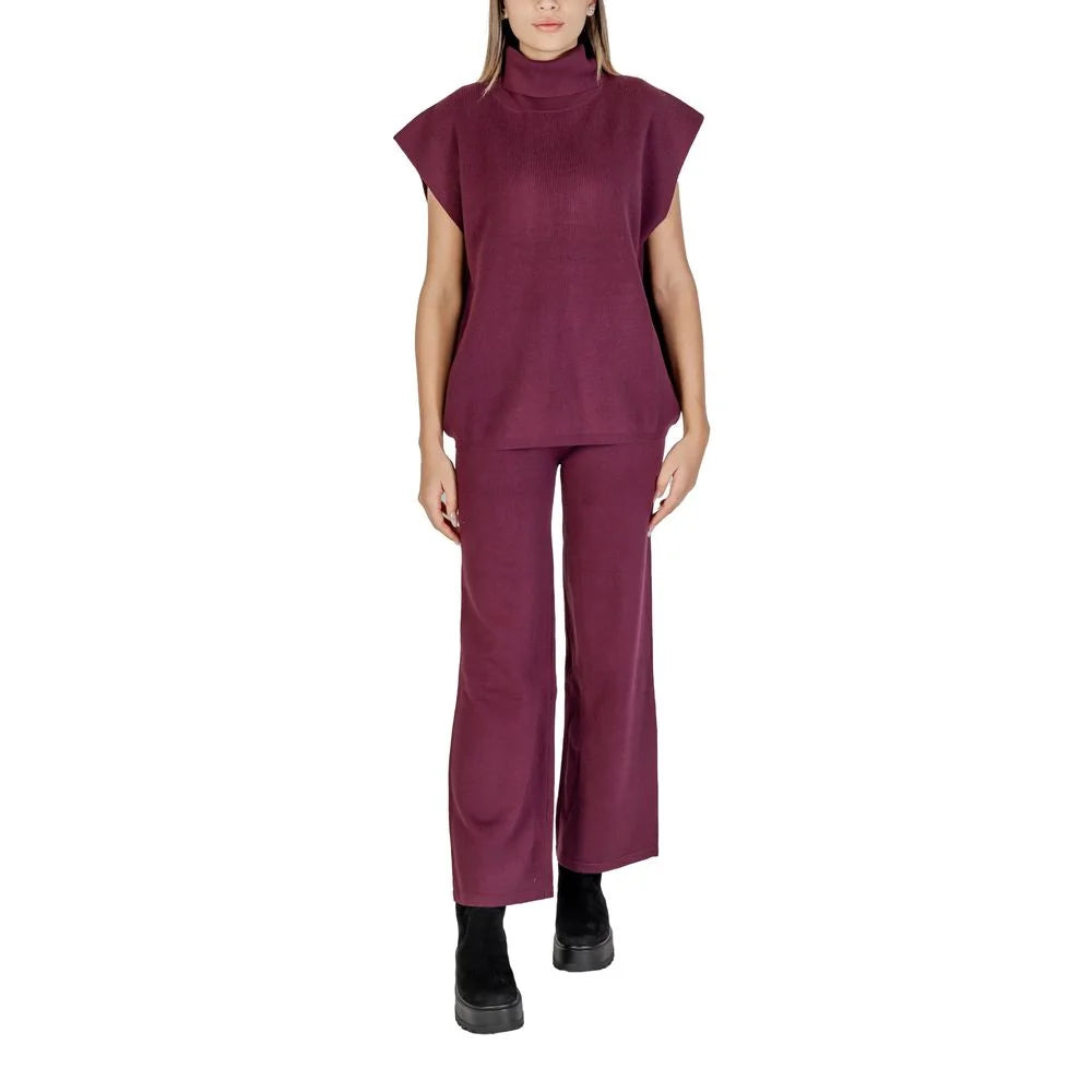 Cleré Purple Viscose Turtleneck - IT42|M