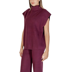 Cleré Purple Viscose Turtleneck - IT42|M