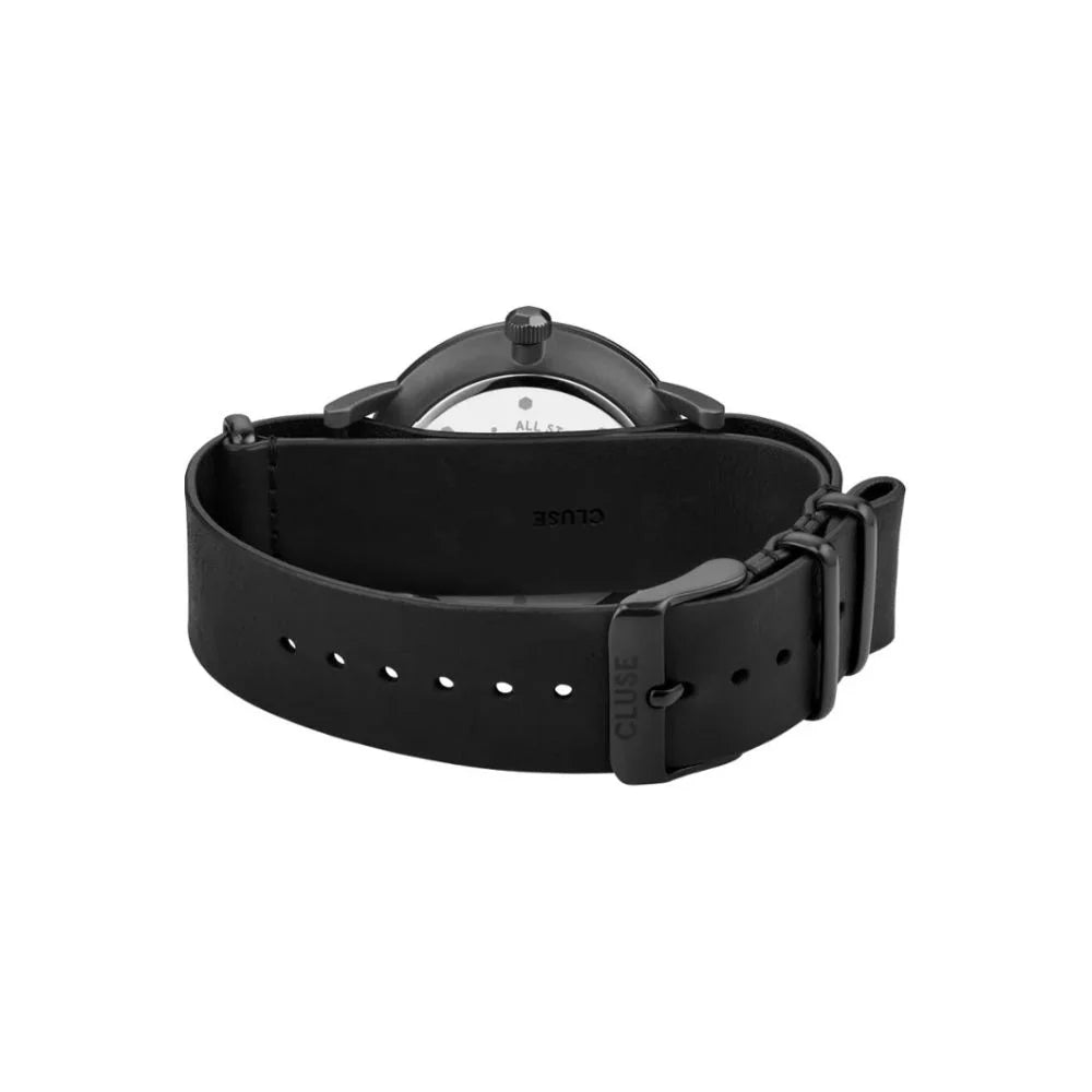 Cluse Black Leather Watch - Watches