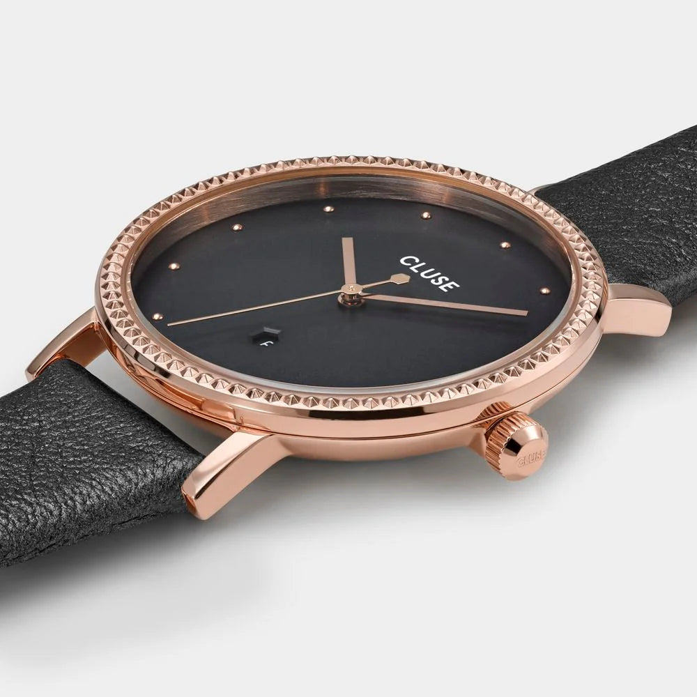 Cluse Gray Leather Watch