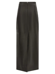 CO Black Lamb Leather Mini Skirt - 2