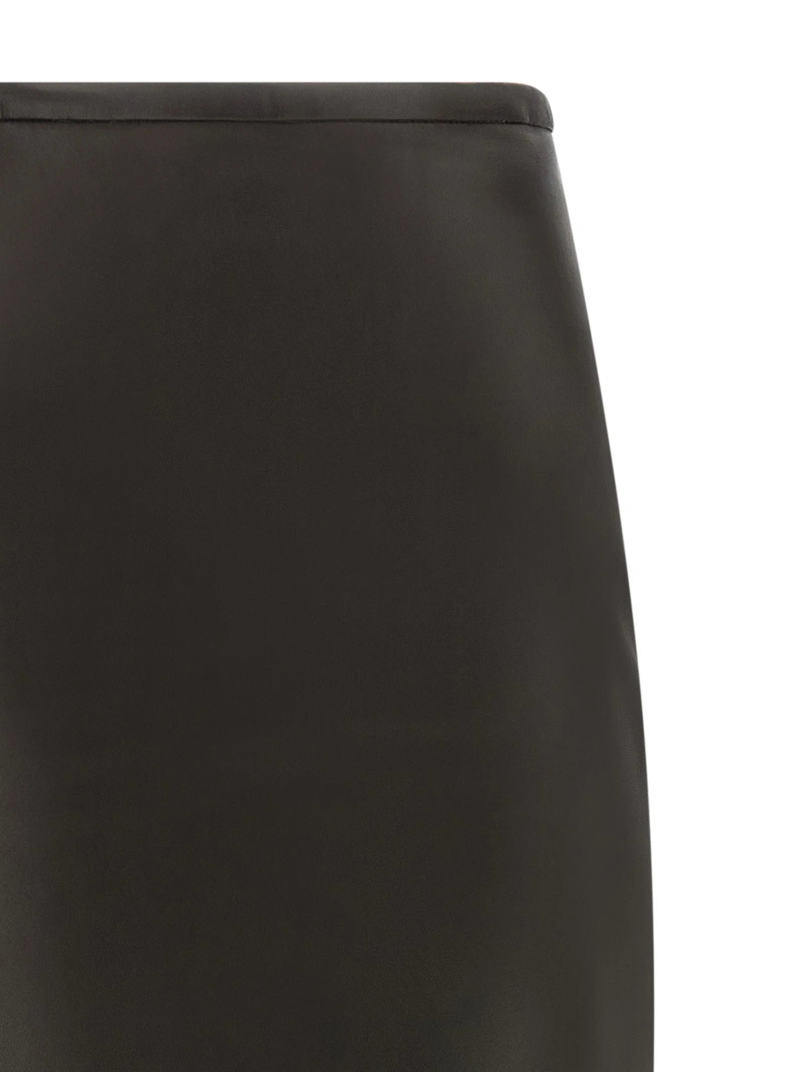CO Black Lamb Leather Mini Skirt - 2