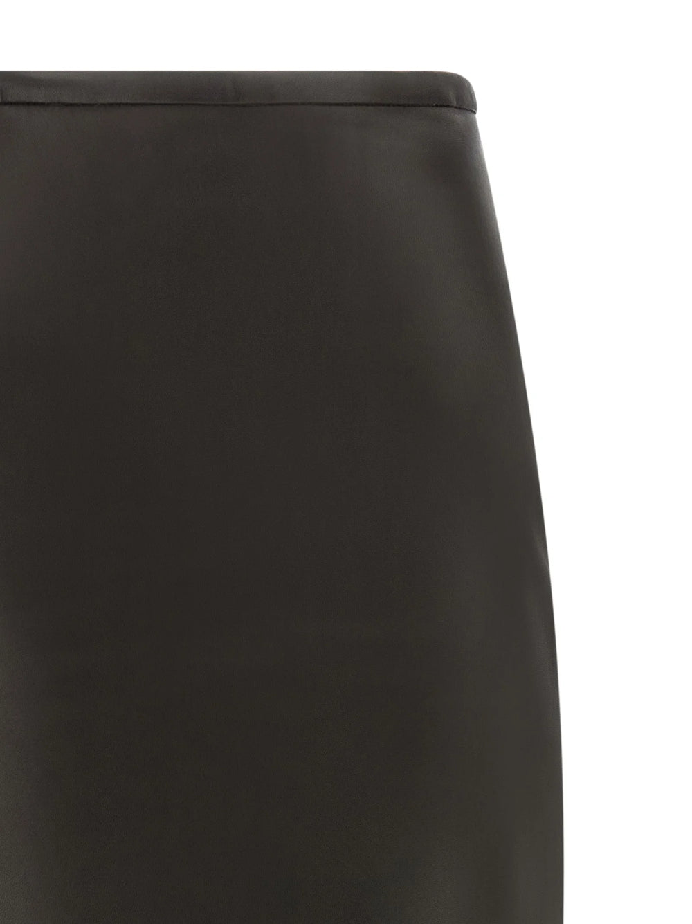 CO Black Lamb Leather Mini Skirt - 2