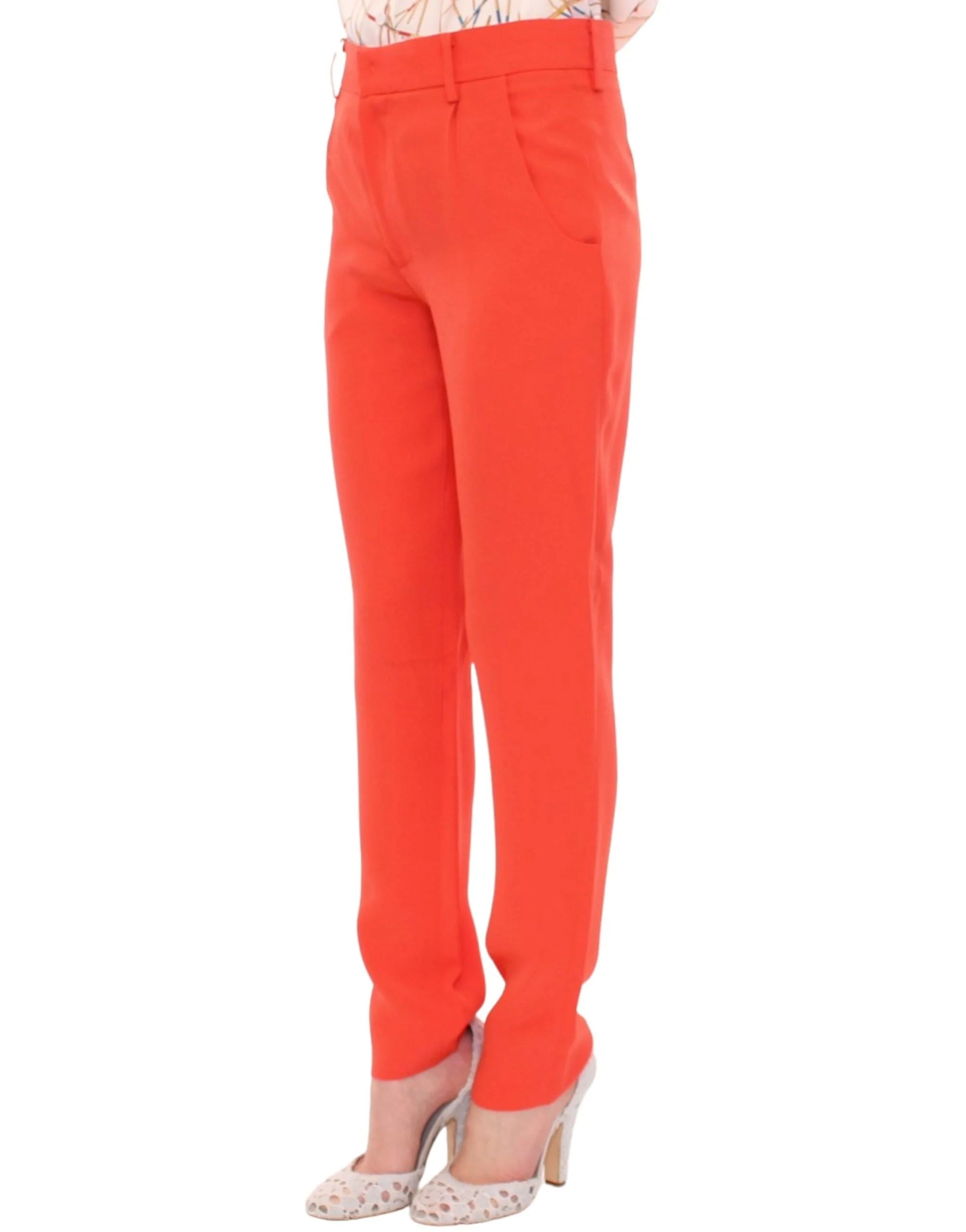 CO|TE Orange boyfriend stretch pants - IT40|S - Trousers