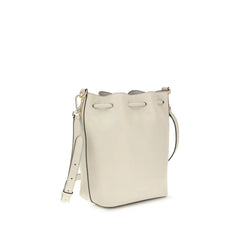 Coccinelle Beige Kalbsleder Bos Taurus Bucket Bag