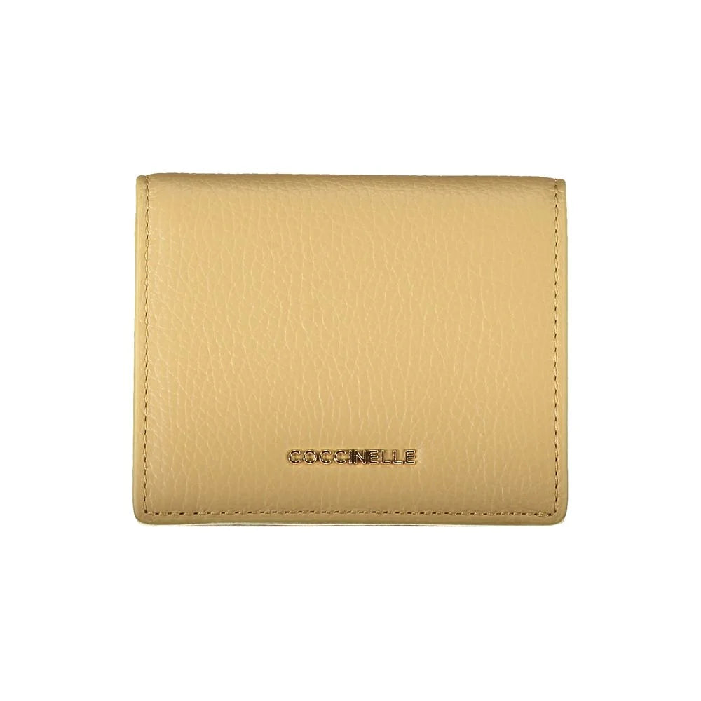 Coccinelle Beige Leather Wallet - Wallets