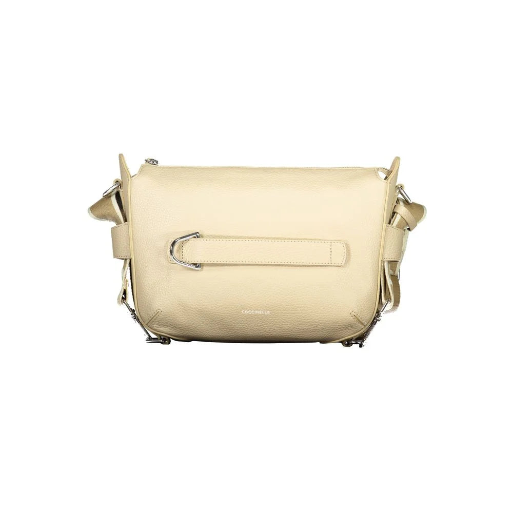 Coccinelle Beige Leather Womens Handbag