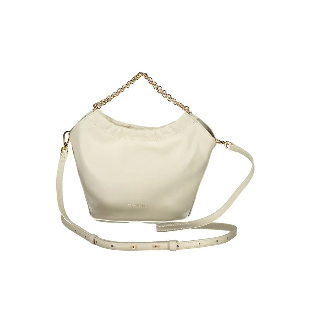 Coccinelle Bianco Leather Woman Handbag