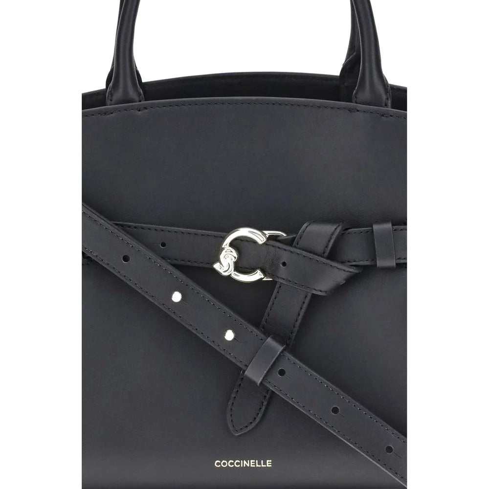 Coccinelle Black Calf Leather Bos Taurus Handbag