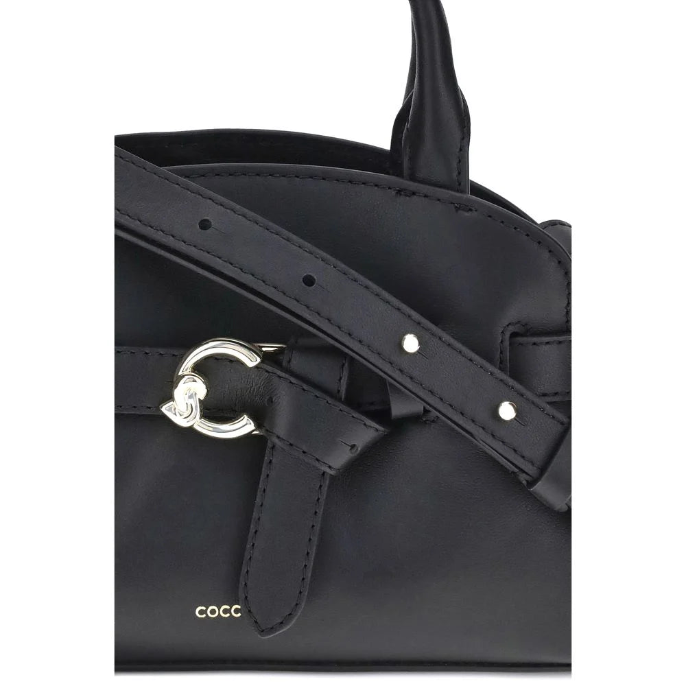 Coccinelle Black Calf Leather Bos Taurus Handbag