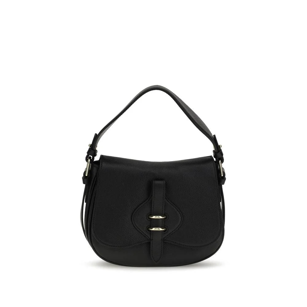 Coccinelle Black Calf Leather Bos Taurus Shoulder Bag