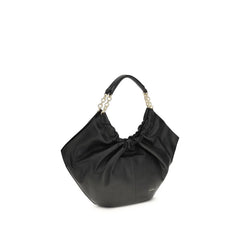 Coccinelle Black Calf Leather Bos Taurus Shoulder Bag