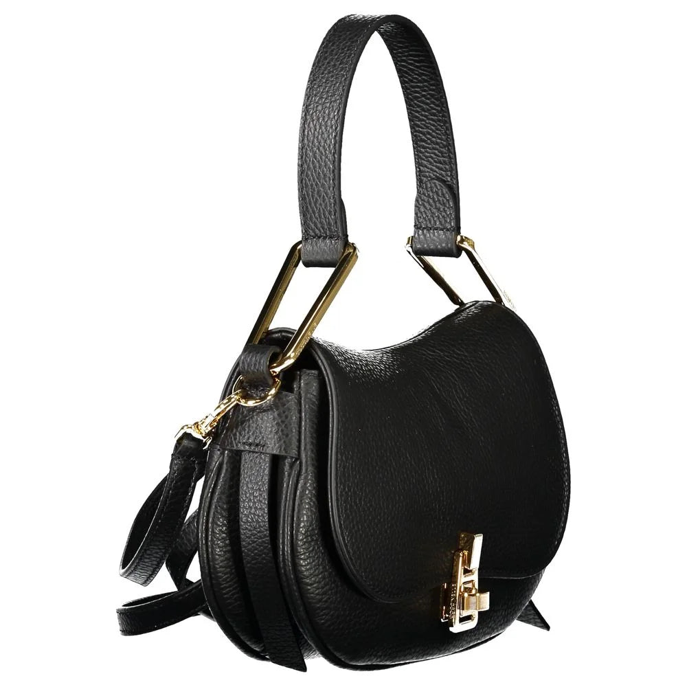 Coccinelle Black Leather Handbag - Half-Moon Bags