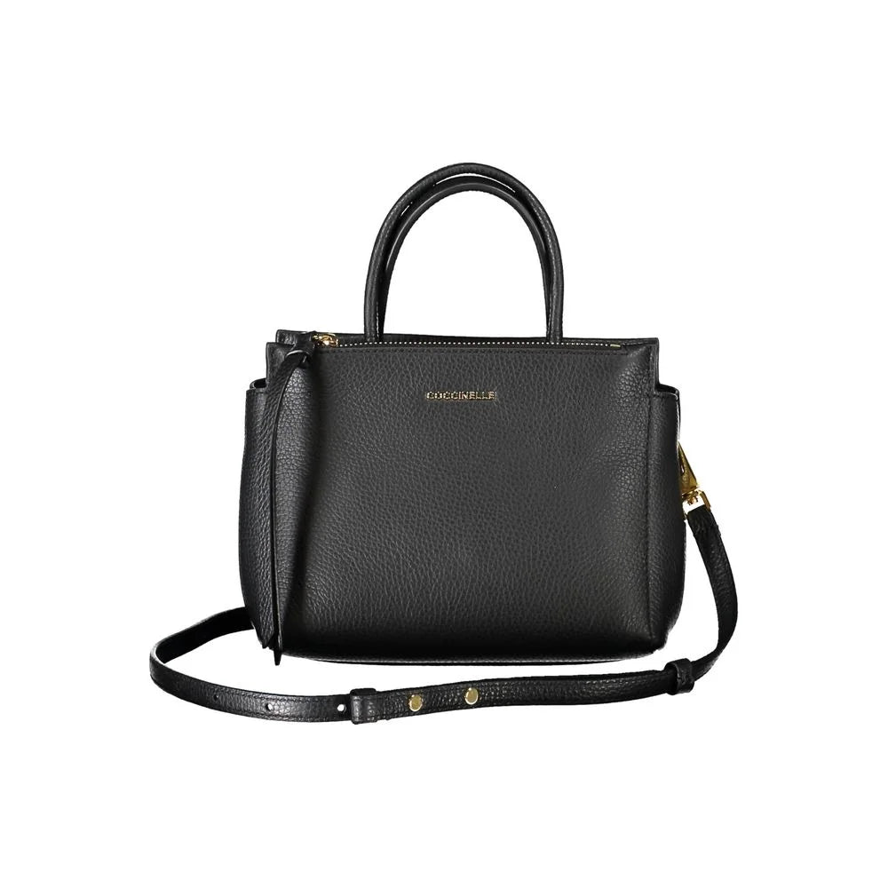 Coccinelle Black Leather Handbag - Satchel Bags