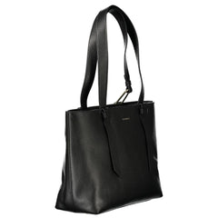 Coccinelle Black Leather Handbag - Shopper Bags