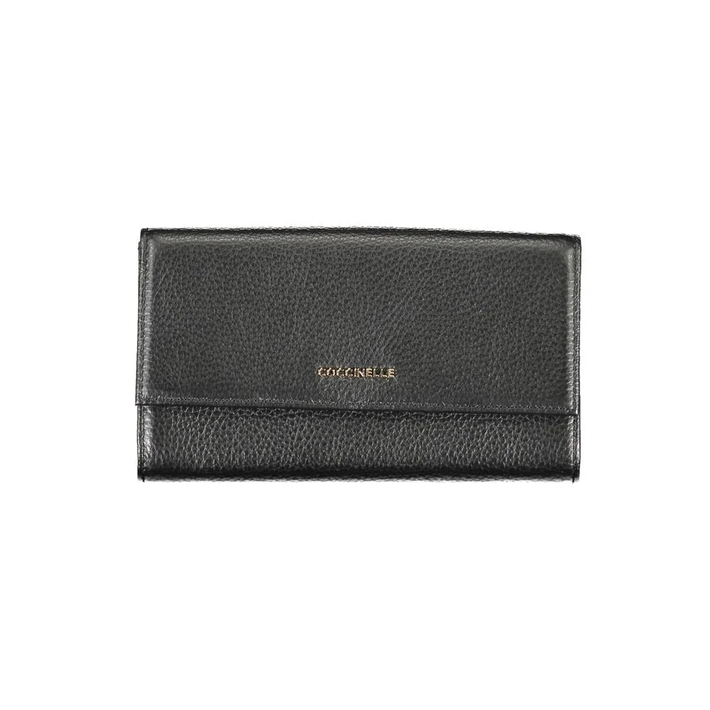 Coccinelle Black Leather Wallet - Wallets