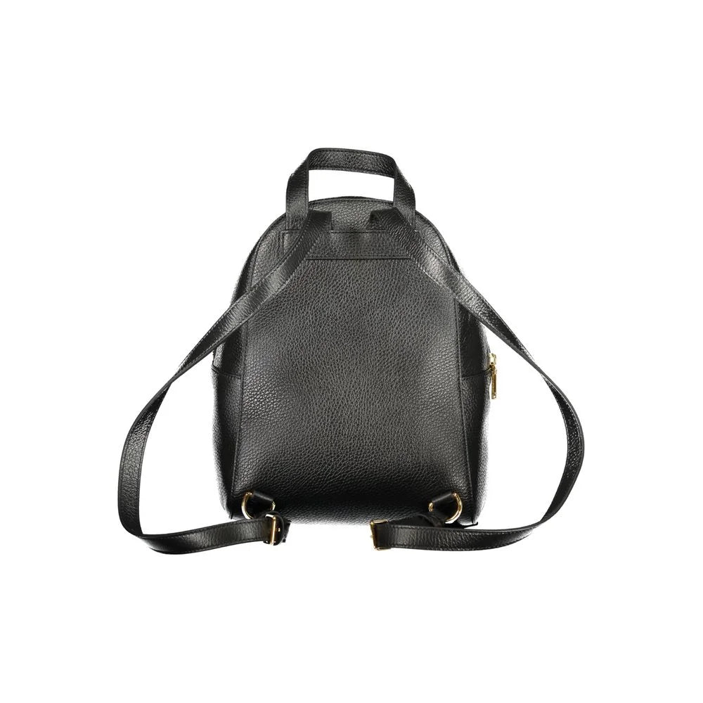 Coccinelle Black Leather Women Backpack - Backpacks
