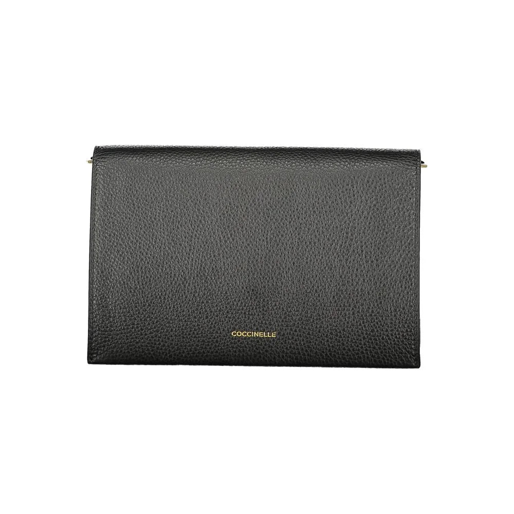 Coccinelle Black Leather Women Handbag - Clutch Bags