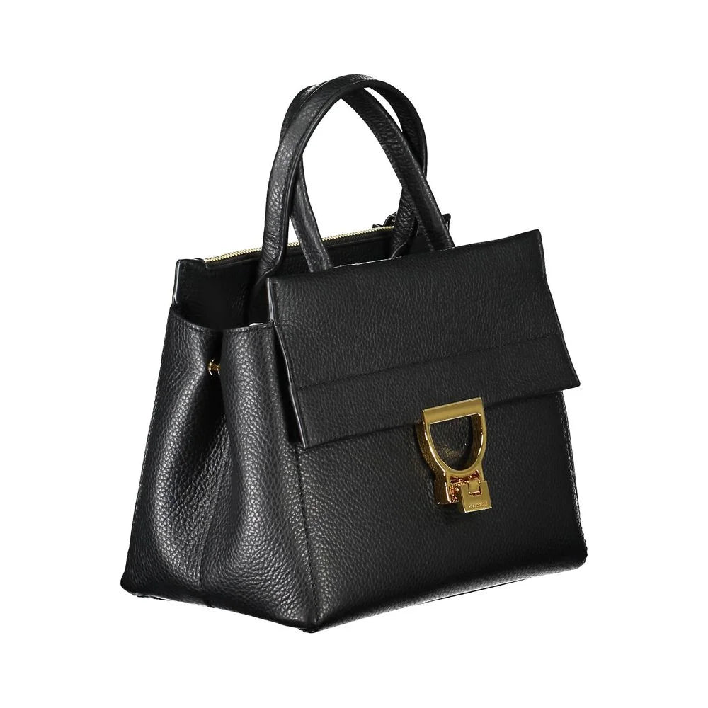 Coccinelle Black Leather Women Handbag - Satchel Bags