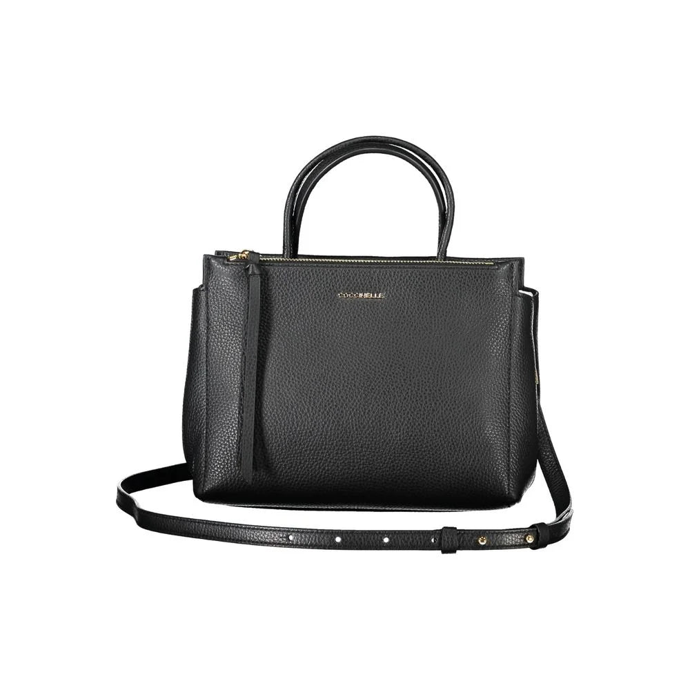 Coccinelle Black Leather Women Handbag - Satchel Bags