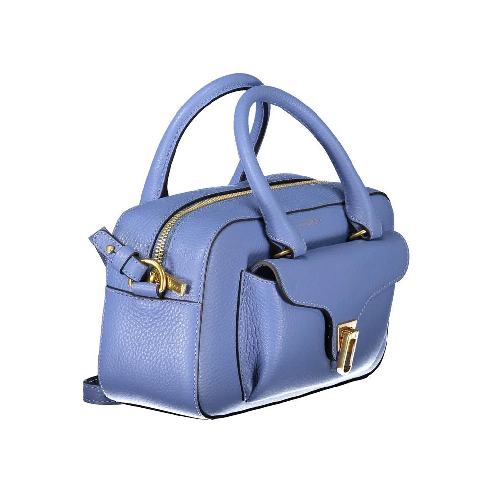Coccinelle Blue Leather Handbag