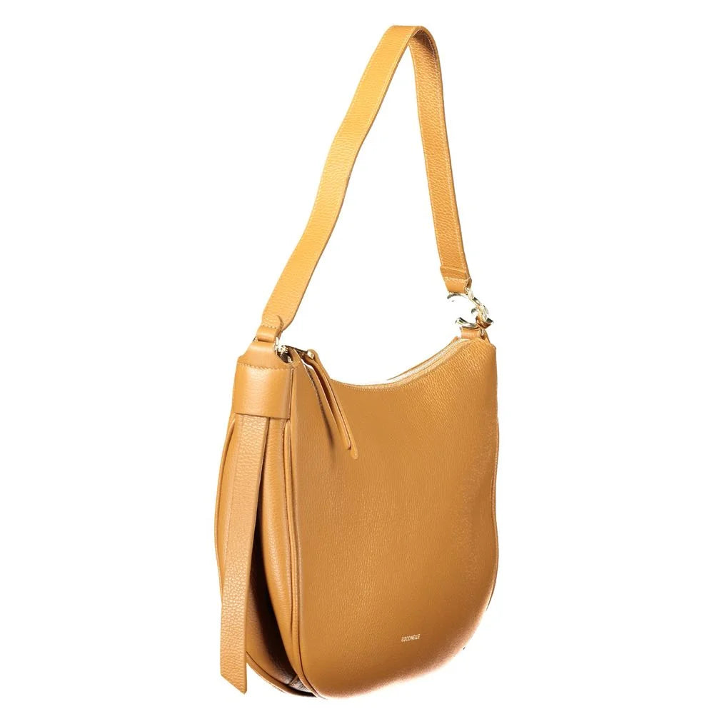 Coccinelle Brown Leather Handbag - Half-Moon Bags