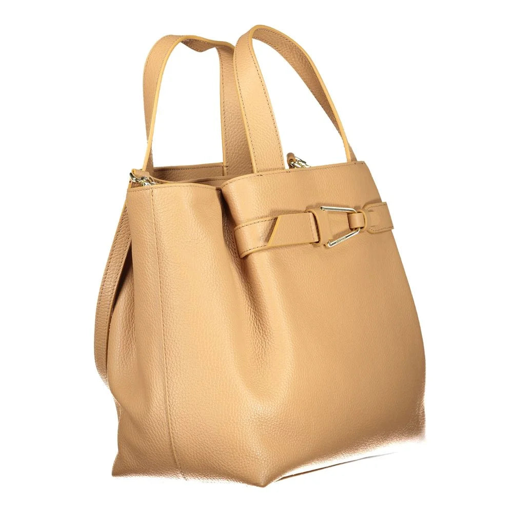 Coccinelle Brown Polyethylene Handbag - Shopper Bags