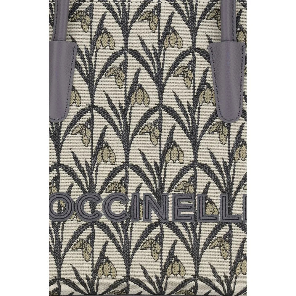 Coccinelle Gray Fabric Shoulder Bag