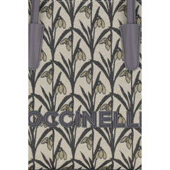 Coccinelle Gray Fabric Shoulder Bag