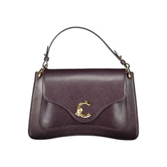 Coccinelle Purple Leather Handbag - Shoulder Bags