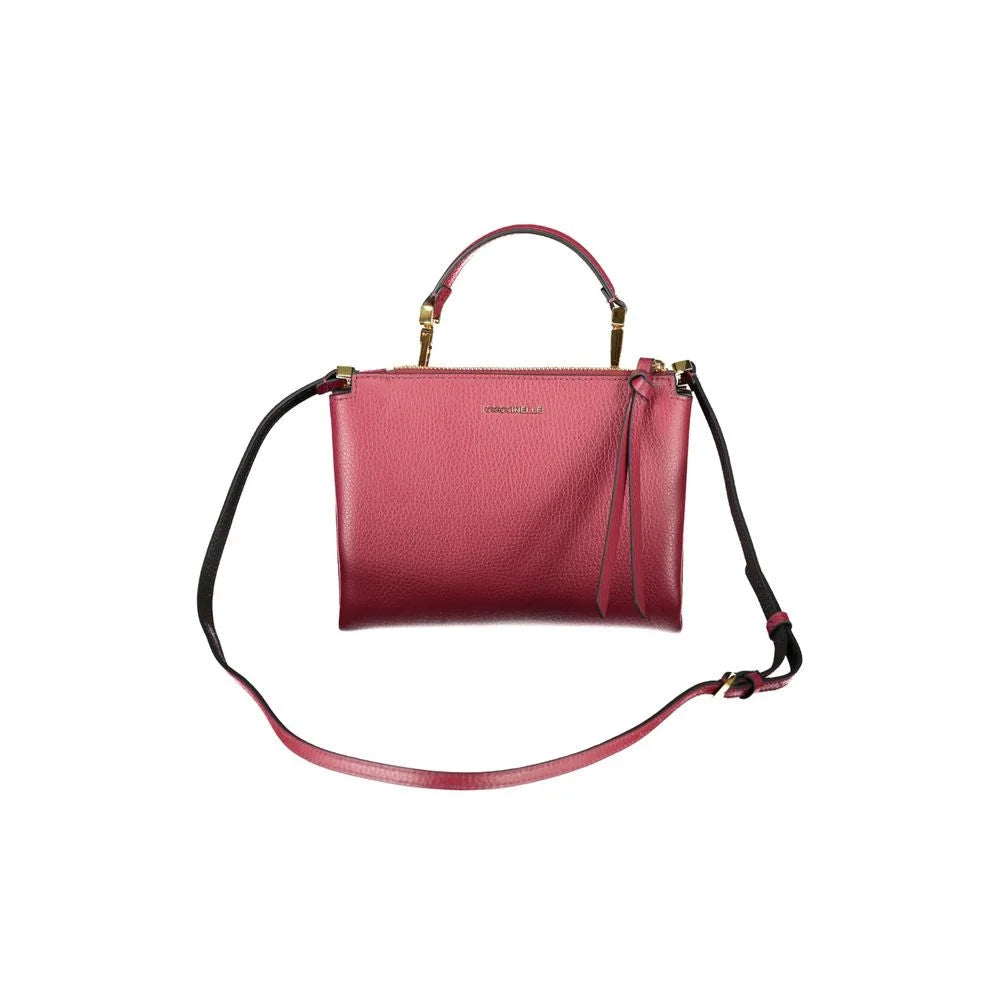 Coccinelle Purple Leather Handbag - Shoulder Bags