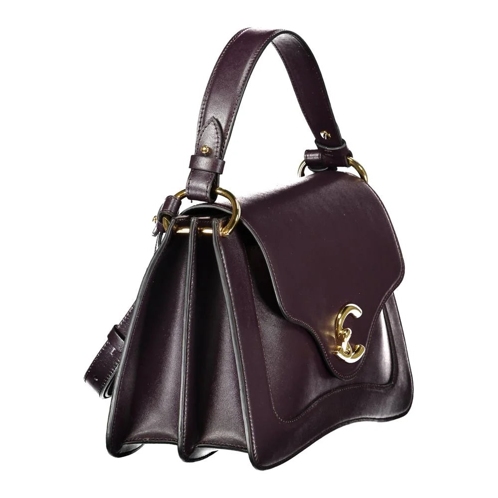 Coccinelle Purple Leather Handbag - Shoulder Bags