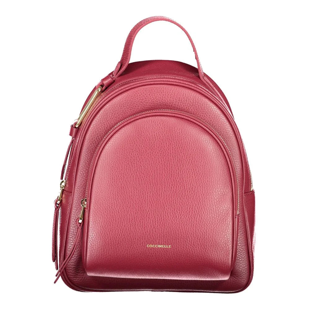 Coccinelle Purple Leather Women Backpack - Backpacks