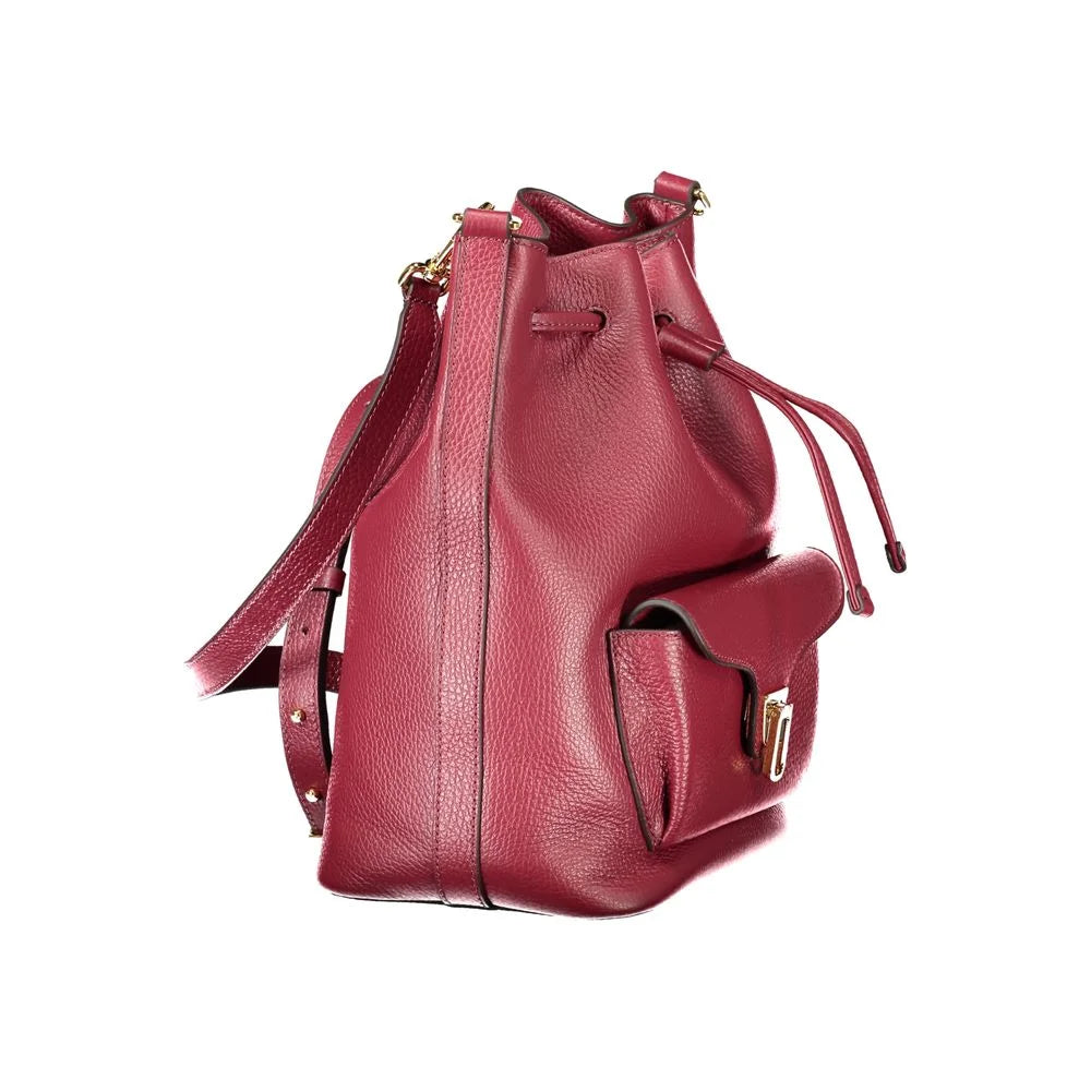 Coccinelle Purple Leather Women Handbag - Bucket Bags