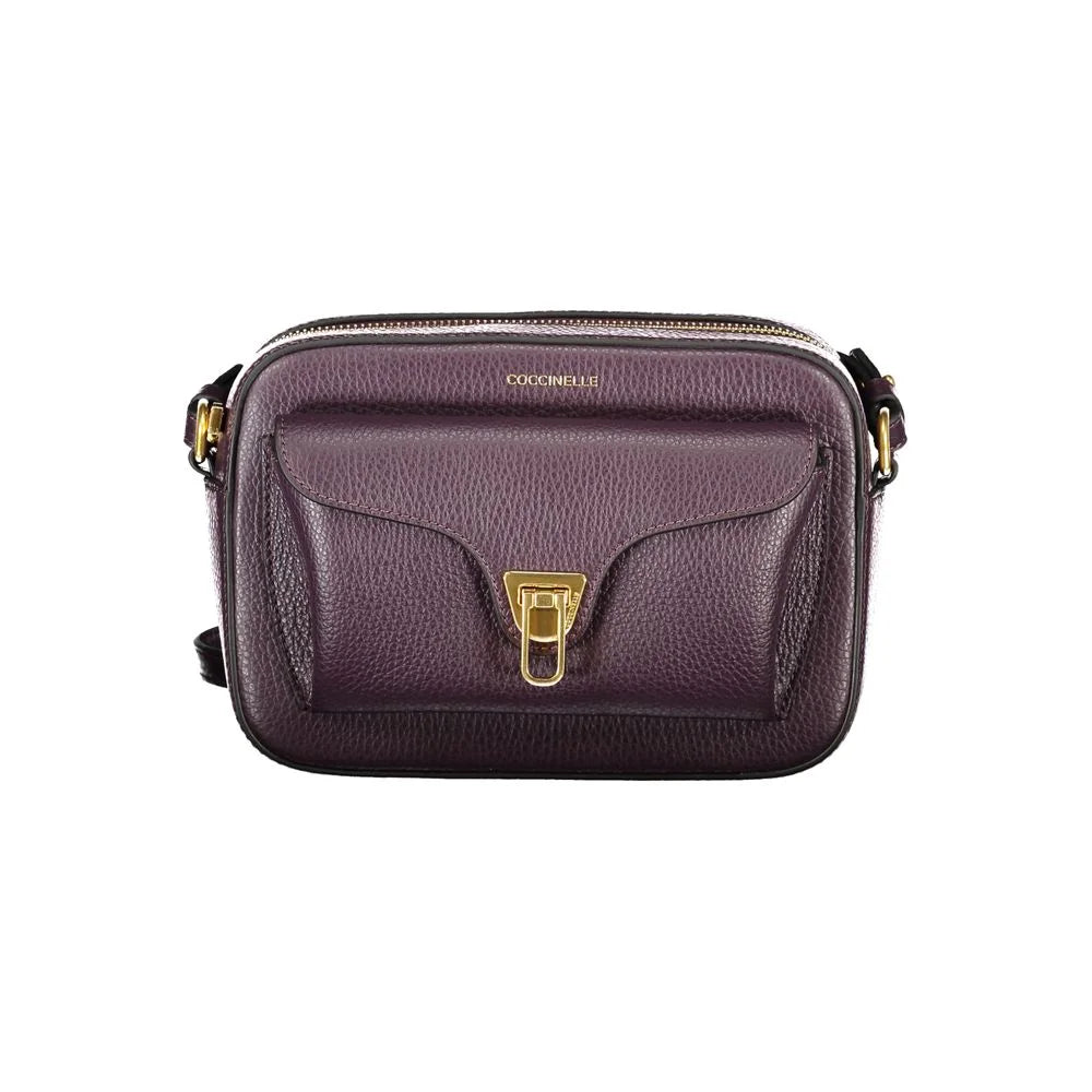 Coccinelle Purple Leather Women Handbag - Cross Body Bags