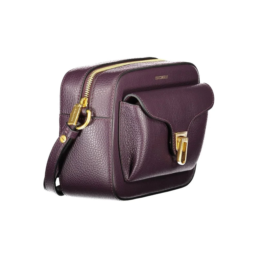 Coccinelle Purple Leather Women Handbag - Cross Body Bags