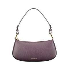Coccinelle Purple Leather Women Handbag - Half-Moon Bags