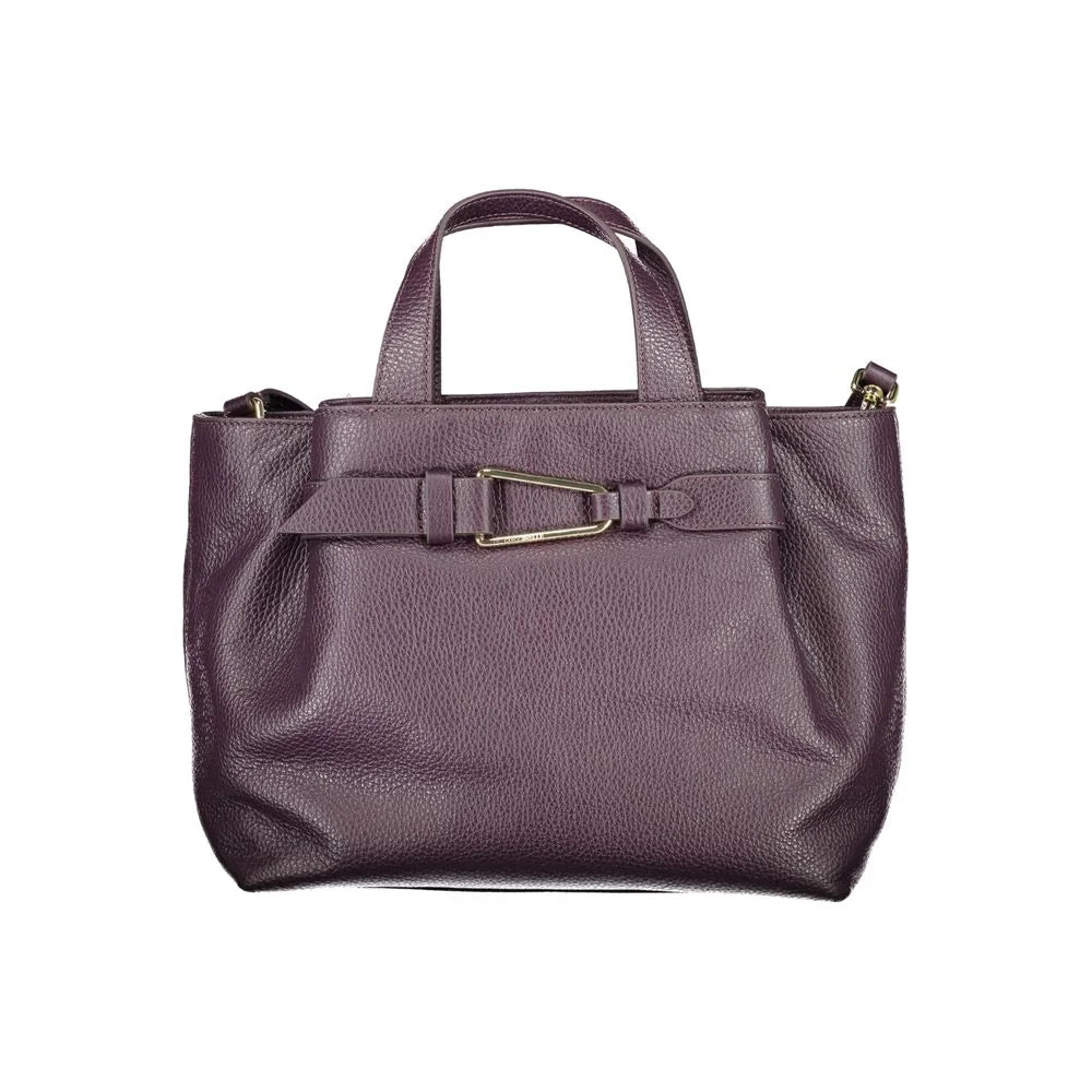 Coccinelle Purple Leather Women Handbag - Satchel Bags