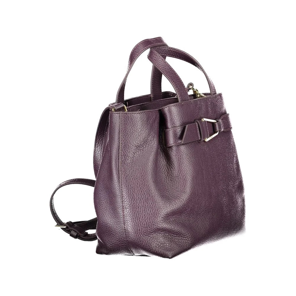Coccinelle Purple Leather Women Handbag - Satchel Bags