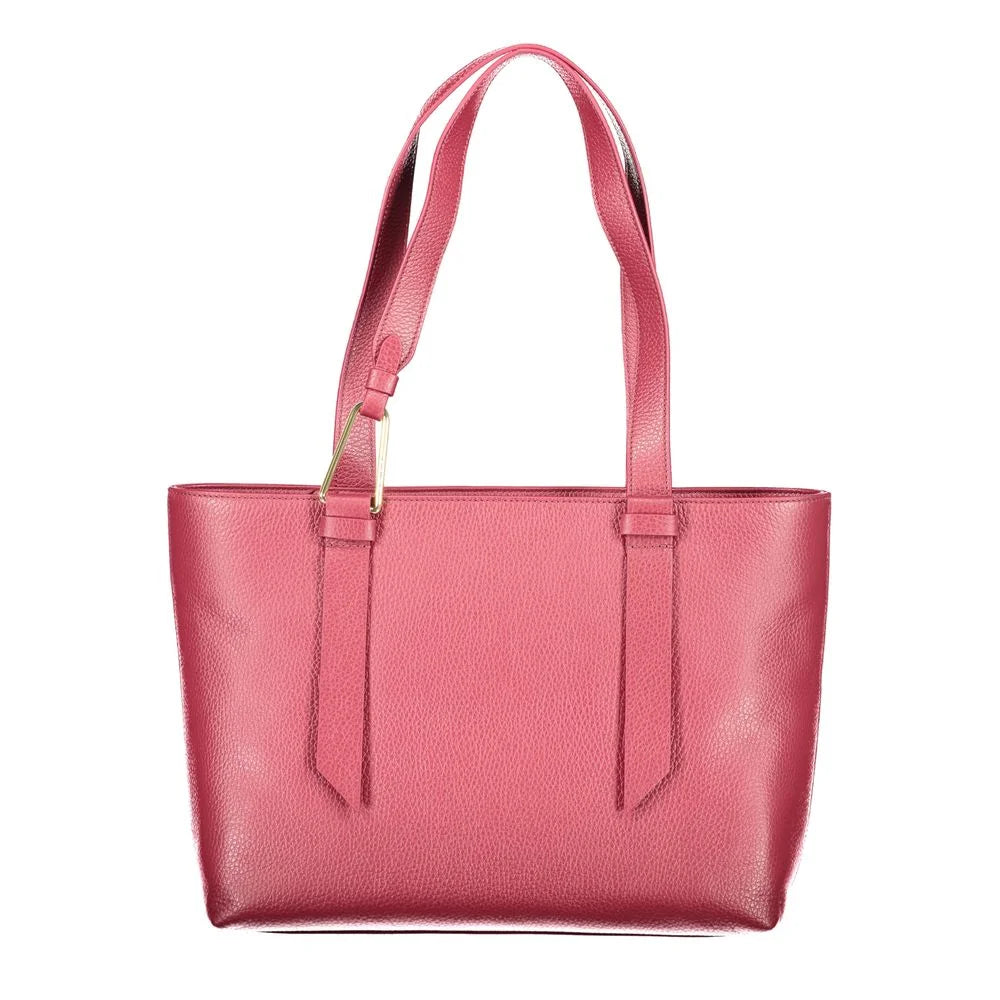 Coccinelle Purple Leather Women Handbag - Shopper Bags