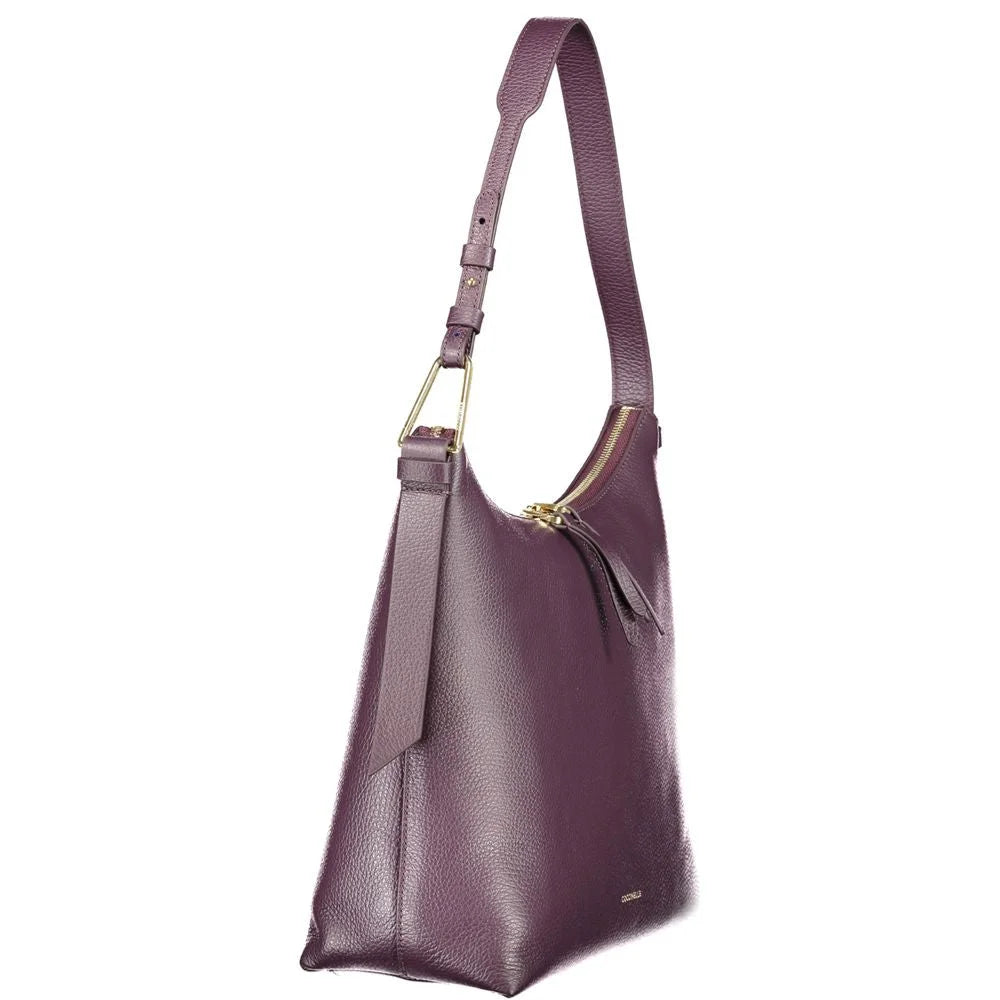 Coccinelle Purple Leather Women Handbag - Shoulder Bags