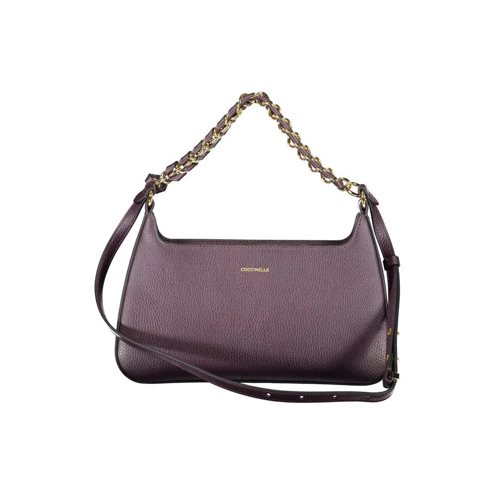 Coccinelle Purple Leather Women Handbag - Shoulder Bags