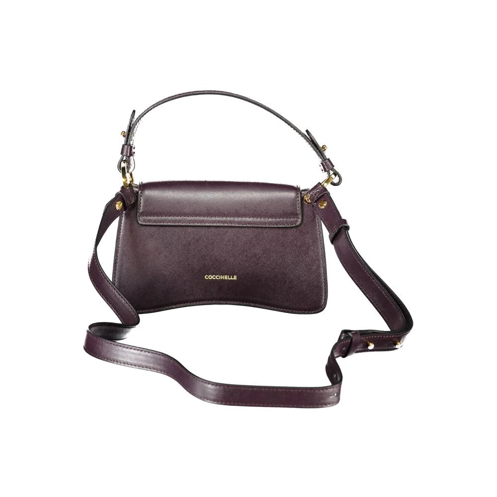 Coccinelle Purple Leather Women Handbag - Shoulder Bags