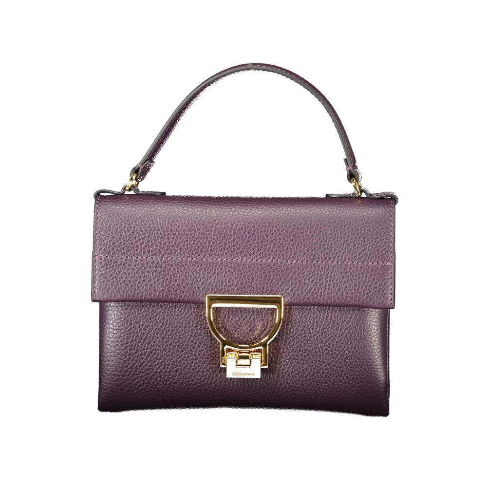 Coccinelle Purple Leather Women Handbag - Shoulder Bags