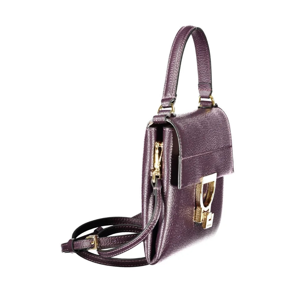 Coccinelle Purple Leather Women Handbag - Shoulder Bags