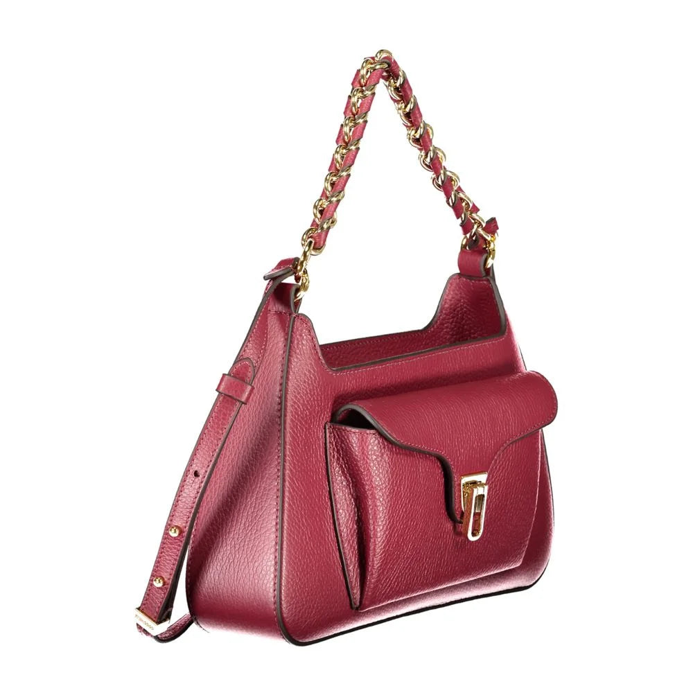 Coccinelle Purple Leather Women Handbag - Shoulder Bags