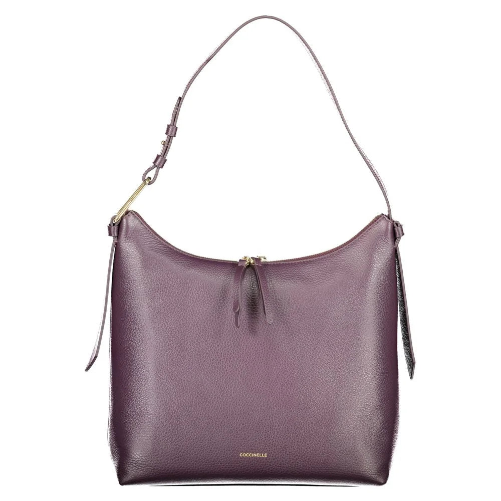 Coccinelle Purple Leather Women Handbag - Shoulder Bags